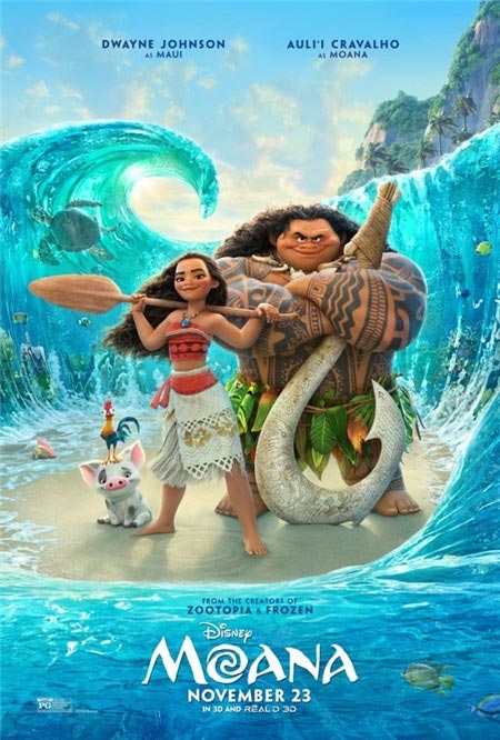 迪士尼最新动画海洋奇缘发布海报